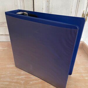Wilson Jones 2 inch D-Ring Binder Navy Blue Pre-Owned